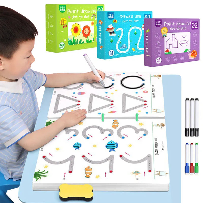 Caderno de traço e desenho infantil MagicSoft™