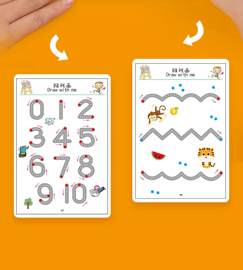 Caderno de traço e desenho infantil MagicSoft™