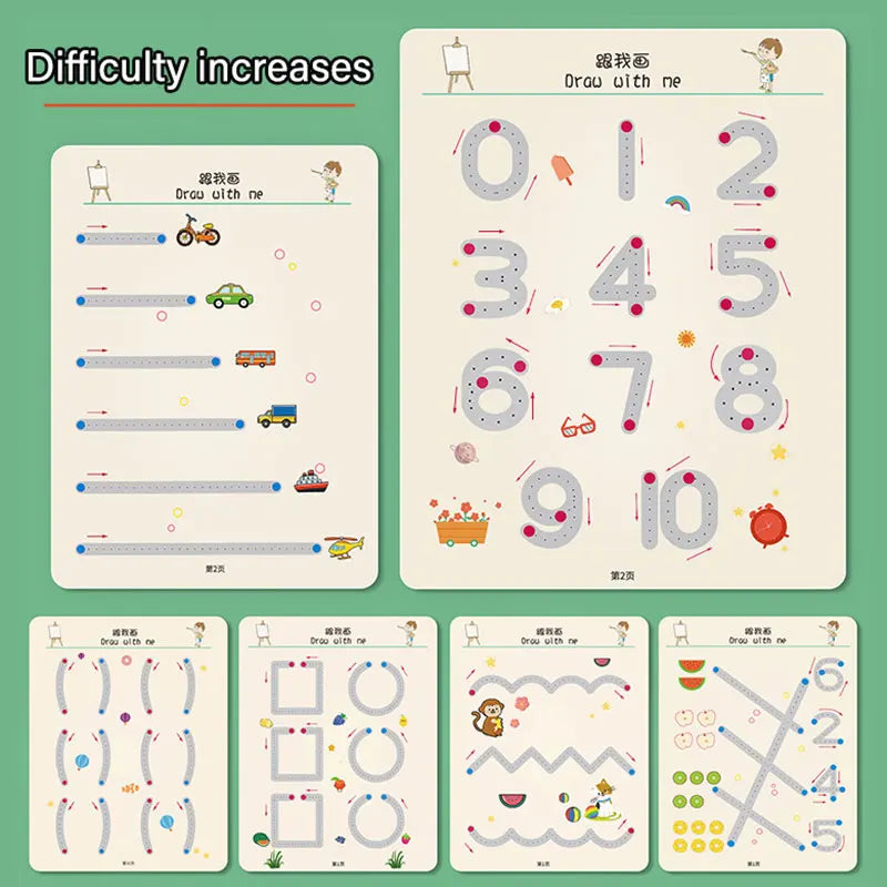 Caderno de traço e desenho infantil MagicSoft™