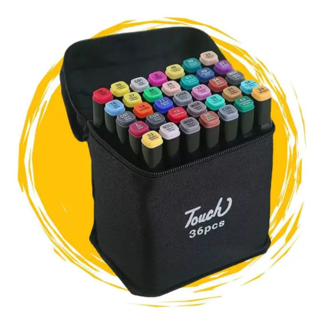 Kit Livro Colorir LIL. STI. (Azul) + 36 Canetas - Filme