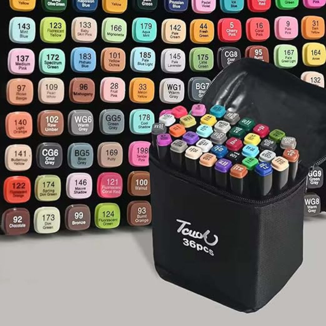 Kit Livro Colorir LIL. STI. (Azul) + 36 Canetas - Filme