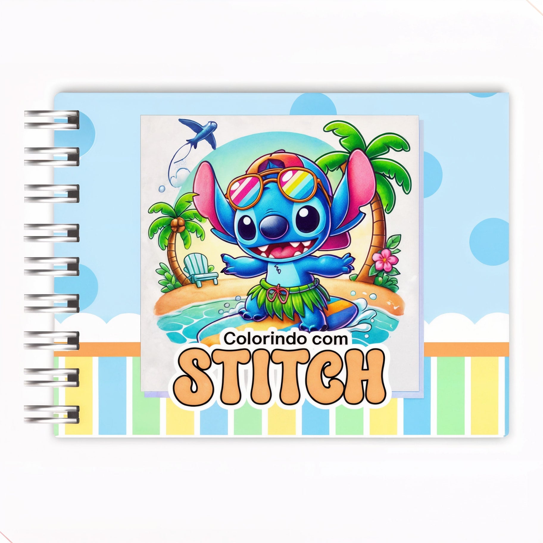 Kit Livro Colorir LIL. STI. (Azul) + 36 Canetas - Filme