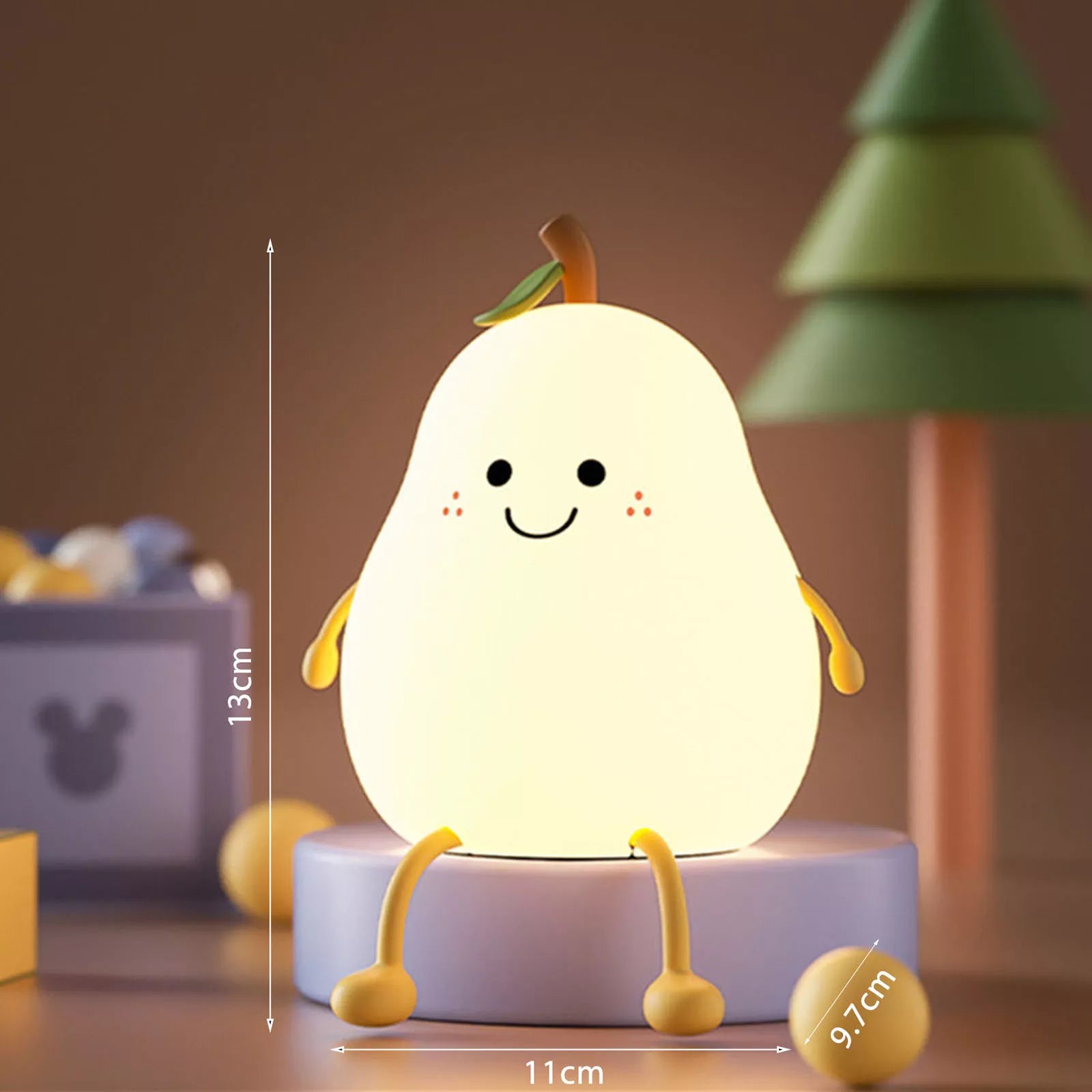 Abajur De Silicone LED Infantil | Pêra Cell™️