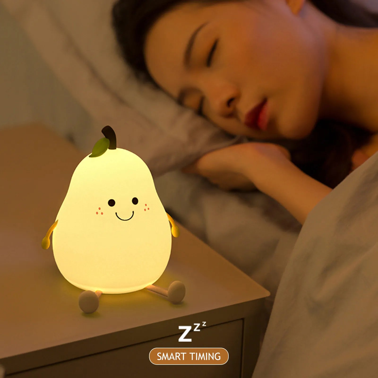 Abajur De Silicone LED Infantil | Pêra Cell™️