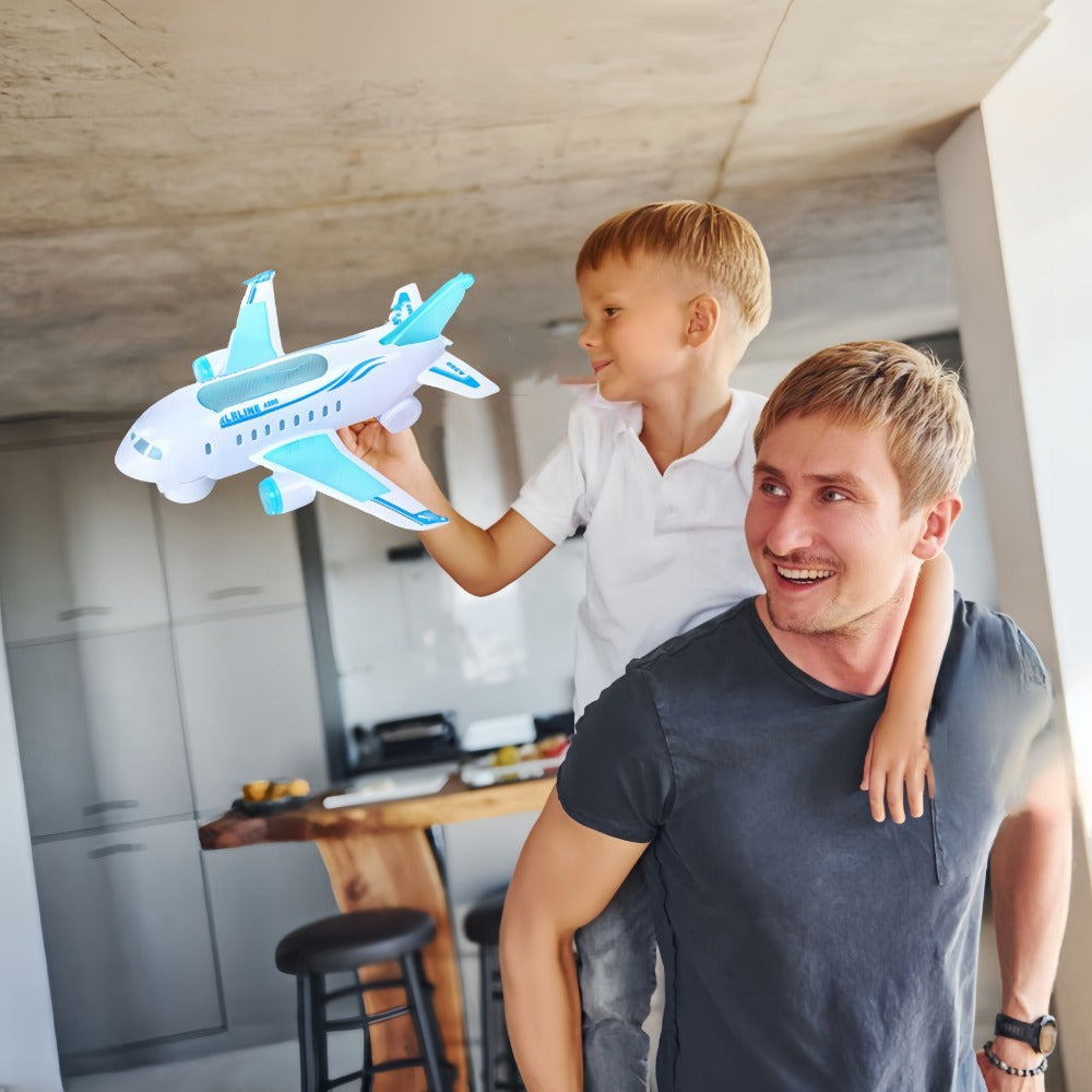Brinquedo Avião Eletrico com Led