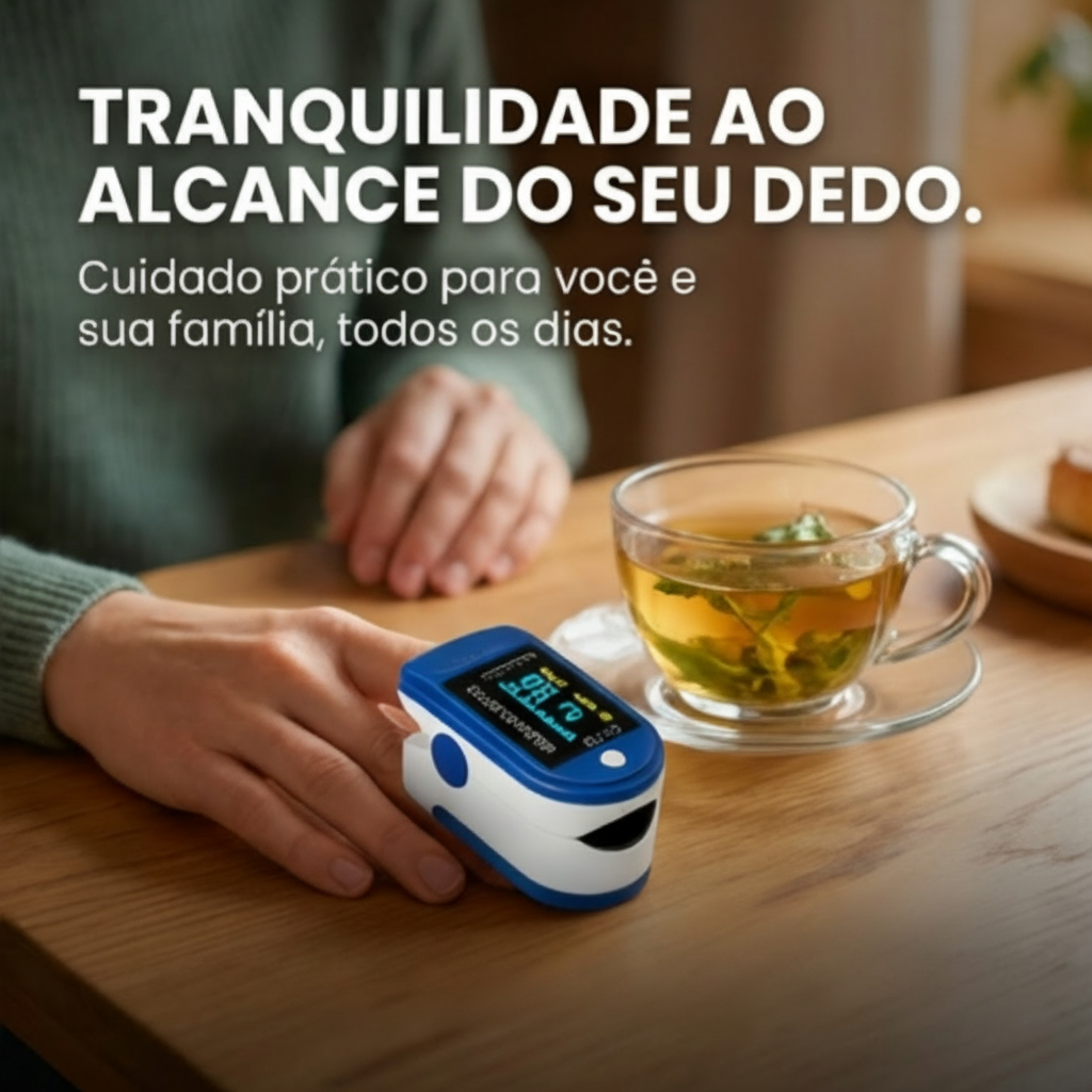 Oxímetro Digital Portátil de Pulso para Dedo